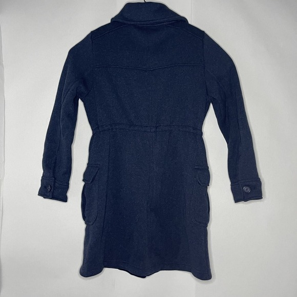 Patagonia Women's Small Better Sweater Long Coat Jacket Fleece Blue Zip Button - Picture 3 of 16